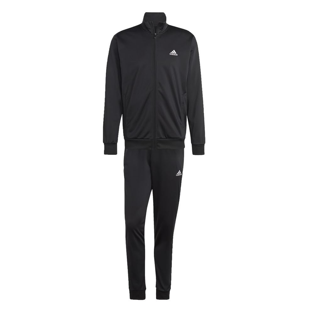 Adidas ECT04 Linear Logo Tricot Tracksuit Size Small Men's Set, Black/White/Black/White (IC6775),