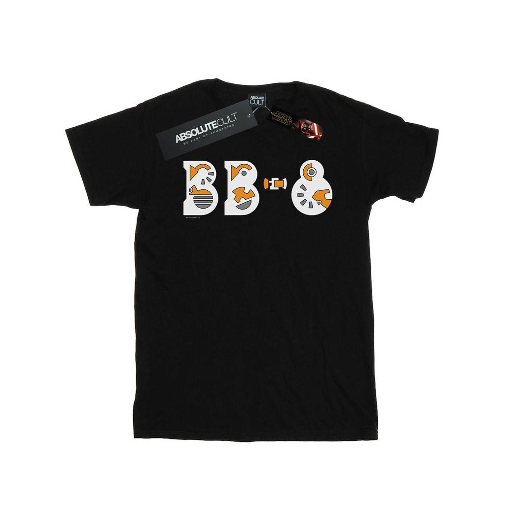 Star Wars Mens The Rise Of Skywalker BB-8 Text Logo T-Shirt