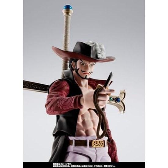 TAMASHII NATIONS - One Piece S.H.Figuarts Dracule Mihawk Hawk Eyes PVC ABS material approximately 165mm painted figure