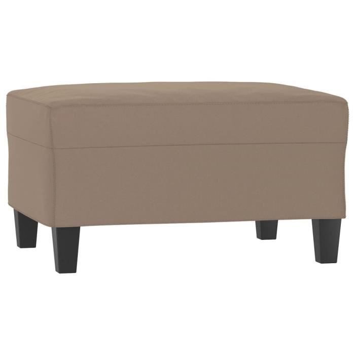 349361 vidaXL Footrest Taupe 70x55x41 Cm Microfibre Fabric
