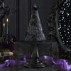 Dark Theme Stage Performance Hat Halloween Witch Hat, with Lace Mesh And Simulated Spiders, Gothic Costume Accessories for Carnival Nights Style