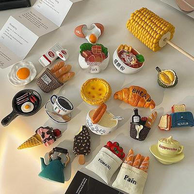 Personalized 3D Food Refrigerator Magnet - Creative & Cute Resin Design