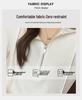 Stilvoller schmal geschnittener Damen-Hoodie: Leichte Baumwolle, Langarm, Reißverschluss-Design für Frühling & Sommer.