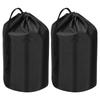 PATIKIL Set of 2 Stuff 31 X Storage Bags for Hot Black Bags, 60cm, Waterproof, Lightweight, Drawstring, Hiking, Fishing, Beach, Swimming, Springs,