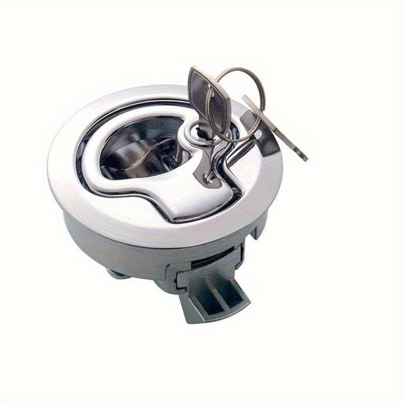 

1pc Boat Latches Flush Pull Slam Latch for Boat Door Latches Handle Keyed Lock Locking Style Silver. Bronze