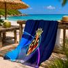 Club Vill-arreal Crest Design Beach Towel Microfiber Beach Towel, Lightweight and Quick-Dry, for Summer Travel, Swimming Pool Fan Birthday Gift