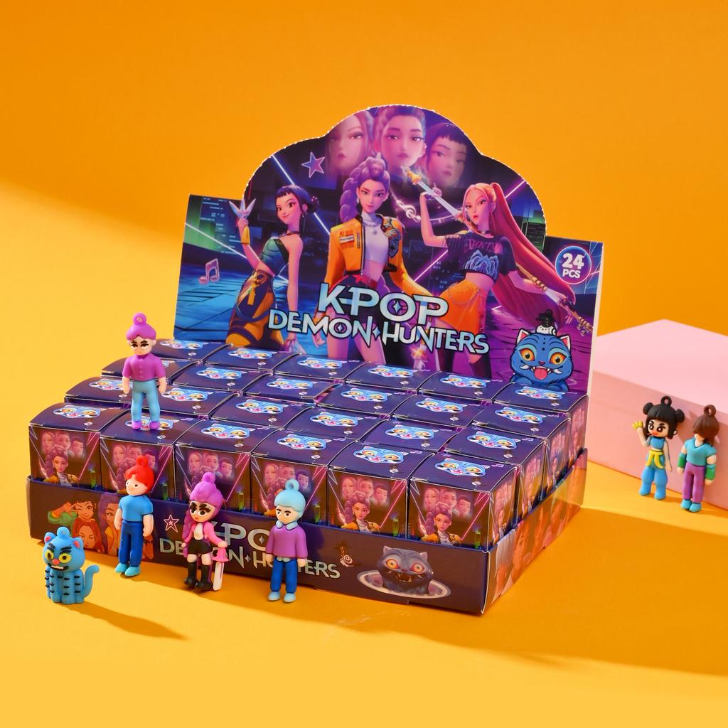 a 24pcs Witch Hunting Group/Brainrot Blind Box Toy Tralarero Tralala Tungtungtung Sahur Bombardinocrocodilo Figures Key Chain @/