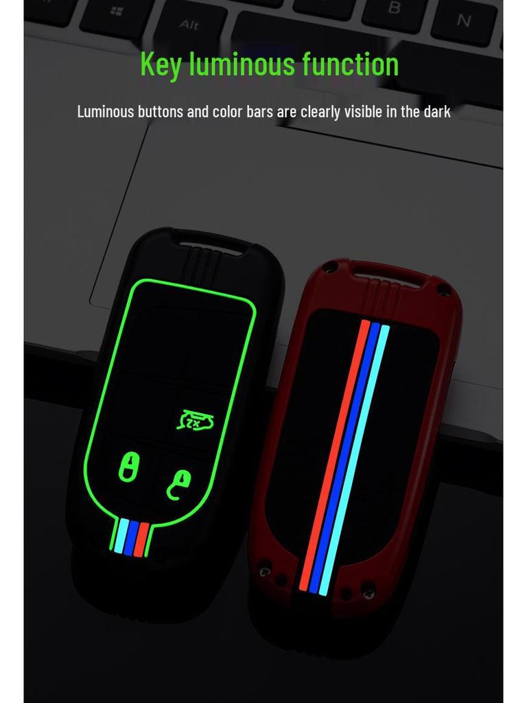 Jeep Key Case for Compass, Cherokee, Renegade, Grand Cherokee & Grand Commander