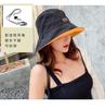 Breathable Versatile Double-sided Fisherman's Hat Children's Letter Sunscreen Sun Hat Big Eaves Summer ONE Sun Hat
