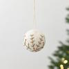 Wool Felt Xmas Tree Hanging Decor Snowflake Shape Christmas Decorative Felt Balls  Wreath Garland