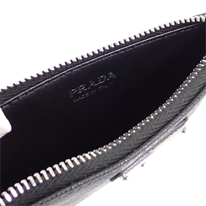 PRADA  1MC086_QHH_F0632 Card Case black Safiano Women