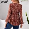 Women's Fashion Casual Long Sleeve O-Neck Blouses & Shirts