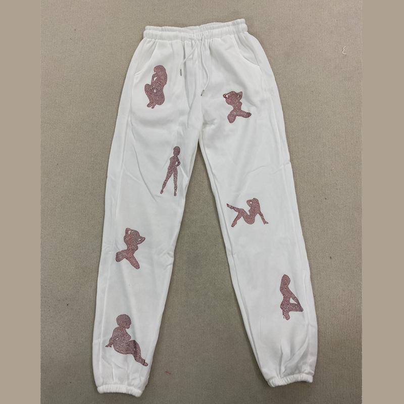 Y2K Trendy Mote Street Style Personlig Tilfeldig Løse Bukser