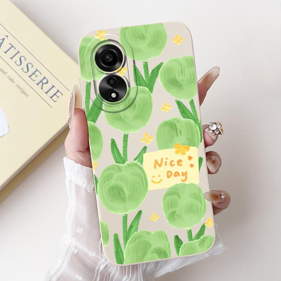 For Oppo A78 4G Case CPH2565 New Fashion Candy Painted Back Cover Shockproof Phone Case For Oppo A78 A 78 OppoA78 4G Soft Fundas