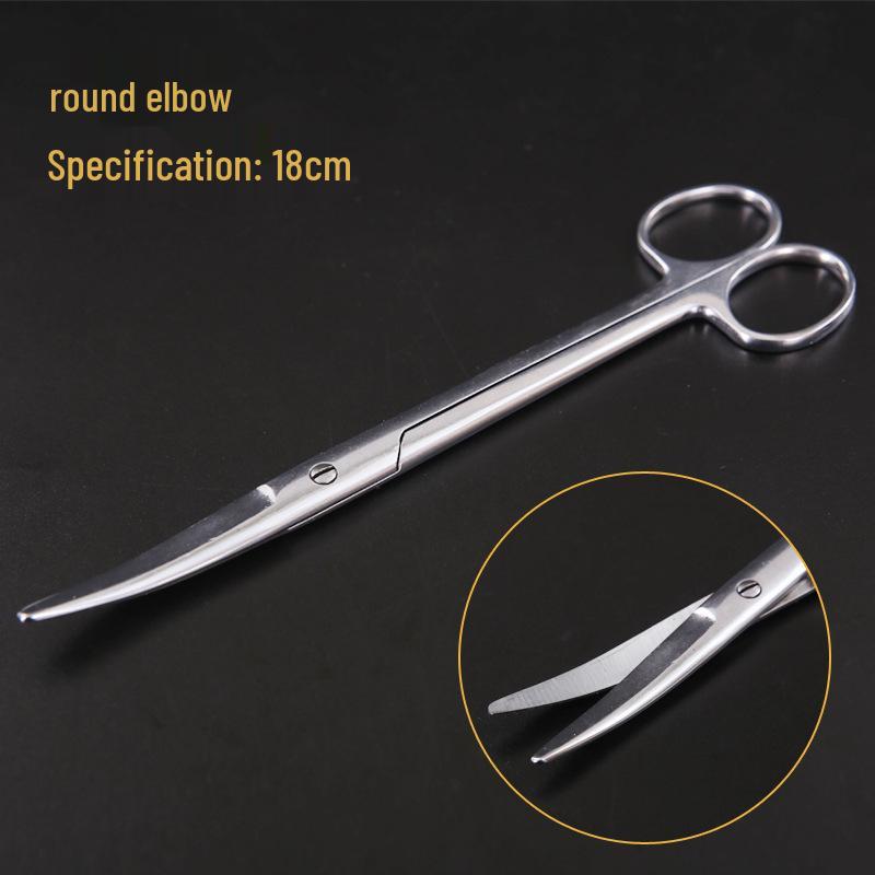 Stainless Steel Surgical & Teaching Dissection Scissors - Straight/Round Cutting & Gauze Scissors