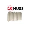 10pcs Car Flip Key Blade Lishi HU83 KD Key Blank 54# for Peugeot 207 307 Citroen MAN Truck for KEYDIY Xhorse Replace Key Blade
