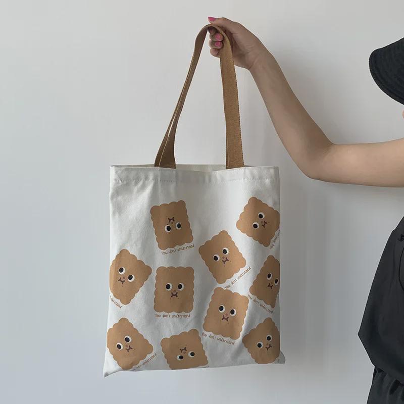 Neue süße Ulzzang-Schultertasche aus Segeltuch für den Sommer – Schultasche im japanischen Harajuku-Stil für Mädchen