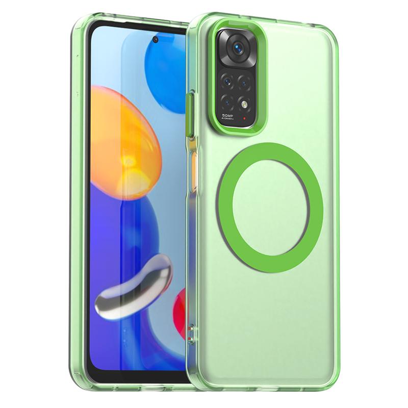 Gjennomsiktig deksel til Redmi Note 11-deksel Redmi Note 11 11S Magnetisk adsorpsjon Trådløs lading Bakdeksel Til Redmi Note 11S-deksel