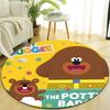 1pc Hey Duggee2 Design Printed Area Round Carpet for Bedroom Living Room Home Decor Rugs Mat Non Slip Mat Rug for Bedside