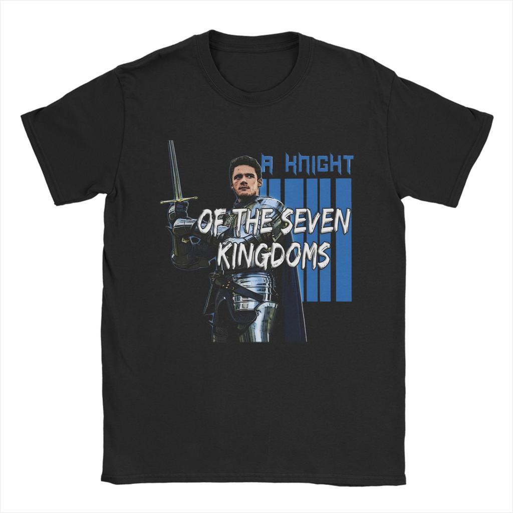 Unisex Women Graphic Printed A Knight of the Seven Kingdoms T Shirt Tee Pure Cotton Tshirts Clothing