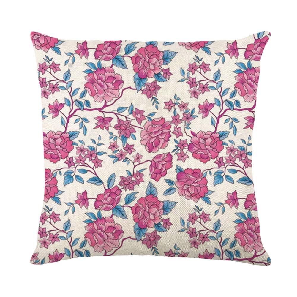 Plant Stamens Throw Pillow Covers With Digital Printing Of Short Plush Fabric Car-Shaped Sofa Cushion For Office Home Decor