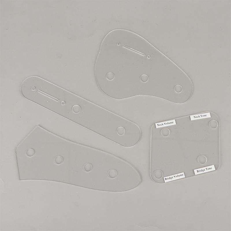 1 Piece Acrylic Wiring Harnesses Template Display Plate For St/Lp/Tl/Jazz Electric Guitar Bass