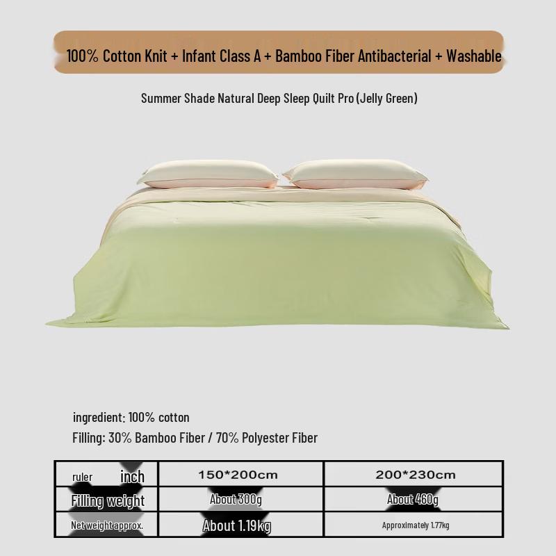 Mercury Home Textiles Natural Bamboo Fiber Deep Sleep Quilt Pro