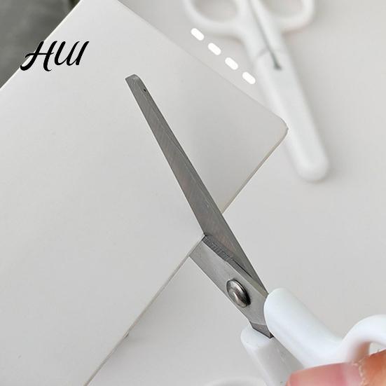 Kids Scissors with Cover Cover, Safety Protection Design Sharp Scissors, Comfortable Ergonomic Grip for School Office Home Craft Tools