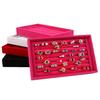 Velvet Rings Storage Display Tray Box Jewelry Organizer Holder Case 4 Colors