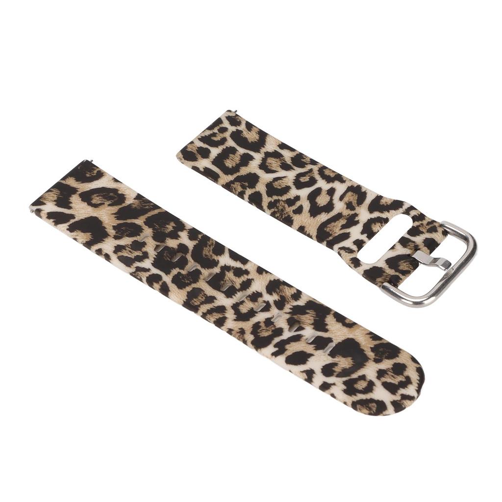 Soft Silicone Bands for Amazfit GTR 3 22mm Adjustable Quick Release Silicone WristbandsLeopard