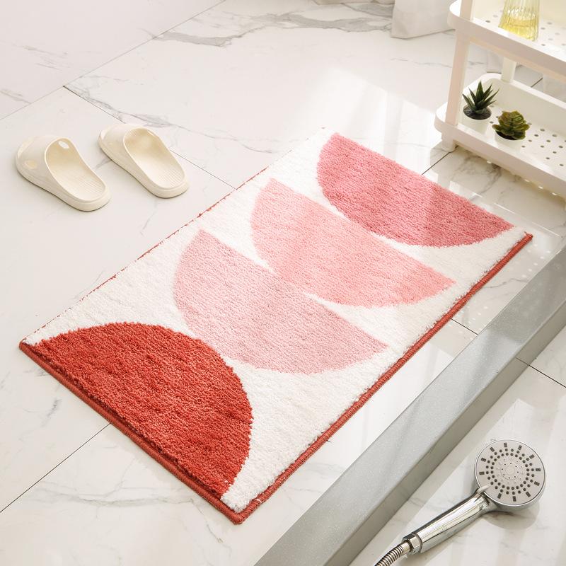

Свежий цвет Гостиная Прихожая Ванная комната Впитывающий Нескользящий Коврик для ног Имитация Кашемира Грязеотталкивающий Ковер Домашний декор 40x60cm 16x24inch