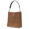 Coach Mollie 21 Classic Monogram Bucket Bag Women handbag Brown CBQ33-IMXDM