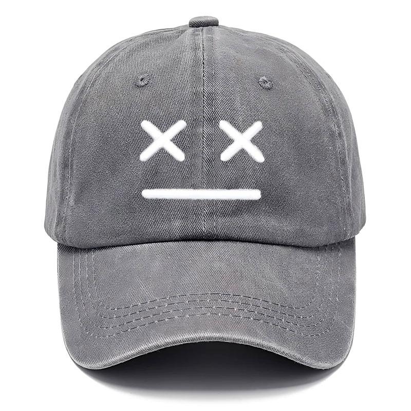 Gift Streetwear Urban Style Street Hop Hip Sport Outdoor Casual Hat Fashionable Trendy Vintage Neutral Gender Women  Men For Face Smiley Stitched