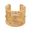 Women Boho Bracelet Multi-Layer Open Bracelet Adjustable Cuff Bracelet