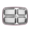 1.2L Leakproof Lunch Box 4 Compartment Bento Lunch Box Portable Insulated Lunch Box  For Office