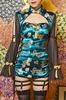 Clearstone SugarWhip Cosplay Halloween Restraint Cheongsam, Peacock, Women's, Blue