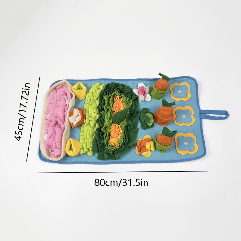 Neue Hunde Schnüffelmatte Puzzle Spielzeug für Hunde Interaktiver Futterteppich zum Trainieren Langeweileabbau Innenbereich Waschbares Design