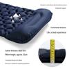 TPU Inflatable Foot-Pumped Camping Pad: Lightweight Outdoor Air Mattress, Moisture-Proof for Mountaineering and Naps