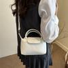 Spring and summer retro portable small square bag popular niche design women's bag versatile single shoulder diagonal span dumpling bag