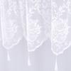 Polyester Lace Window Curtain Elegant Tasseled Lace Weaving Designing Curtains to Any Space Decoration Short Drape