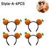 16PCS Halloween Spooky Pumpkin Hair Bands Quirky cute wash face headband women 2025 Halloween Party Hairpin Decoration Headpiece