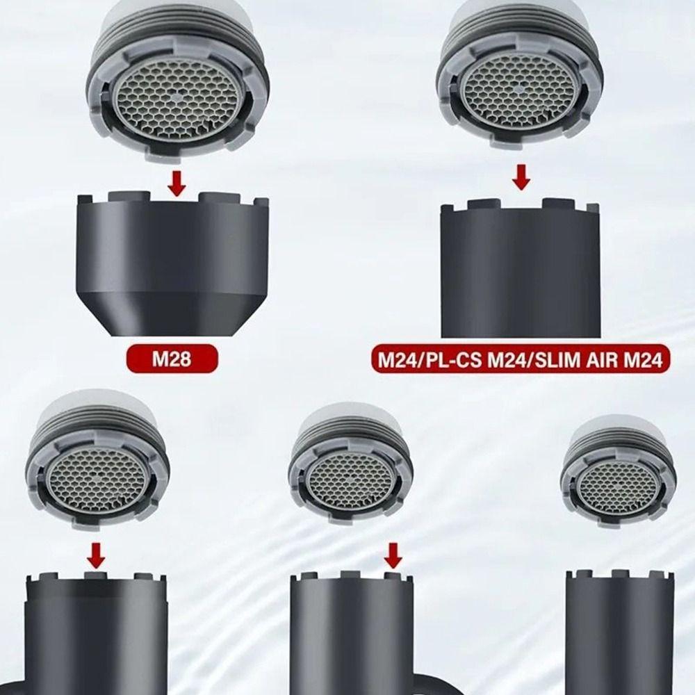Plastic Faucet Aerator Key 10 in 1 Faucet Repair Spanner Durable Threaded Aerator Tool