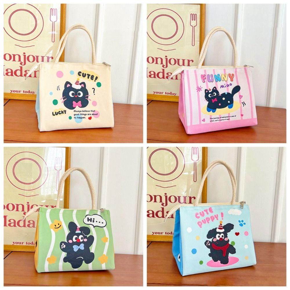 Cartoon Thermal Lunch Bag Waterproof Picnic Handbag Casual Cooler Lunch Bag  Travel