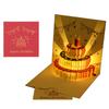 3D Pop up Happy Birthday Cake Led Light Foldable Paper Cards for Birthday