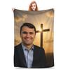Charlie Kirk Jesus Accessories Blankets Soft Fleece Throw Blanket Comfortable Bedspread