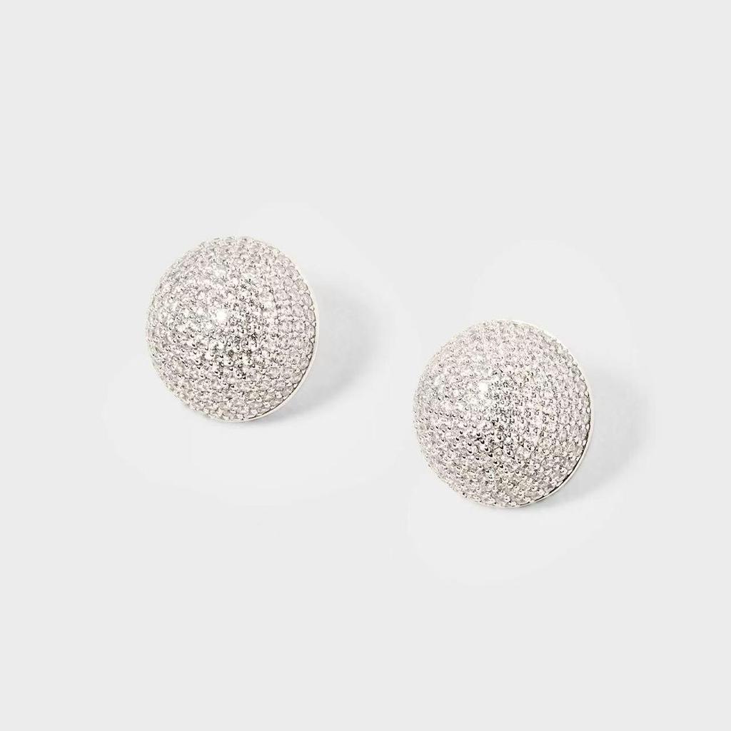 French Star Round Ball Stud Earrings: Stylish, Exquisite, Simple Design with a Luxurious, High-Class Feel.