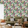 Wallpaper Beautiful Leaves Exotic Flowers for Living Room and Bedroom 50x1000