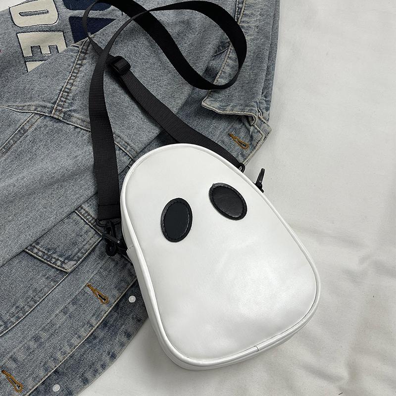 New Fashion Funny Personalized Shoulder Bag Funny Cute Devil Ghost Color Splicing Women Couple Crossbody Bag