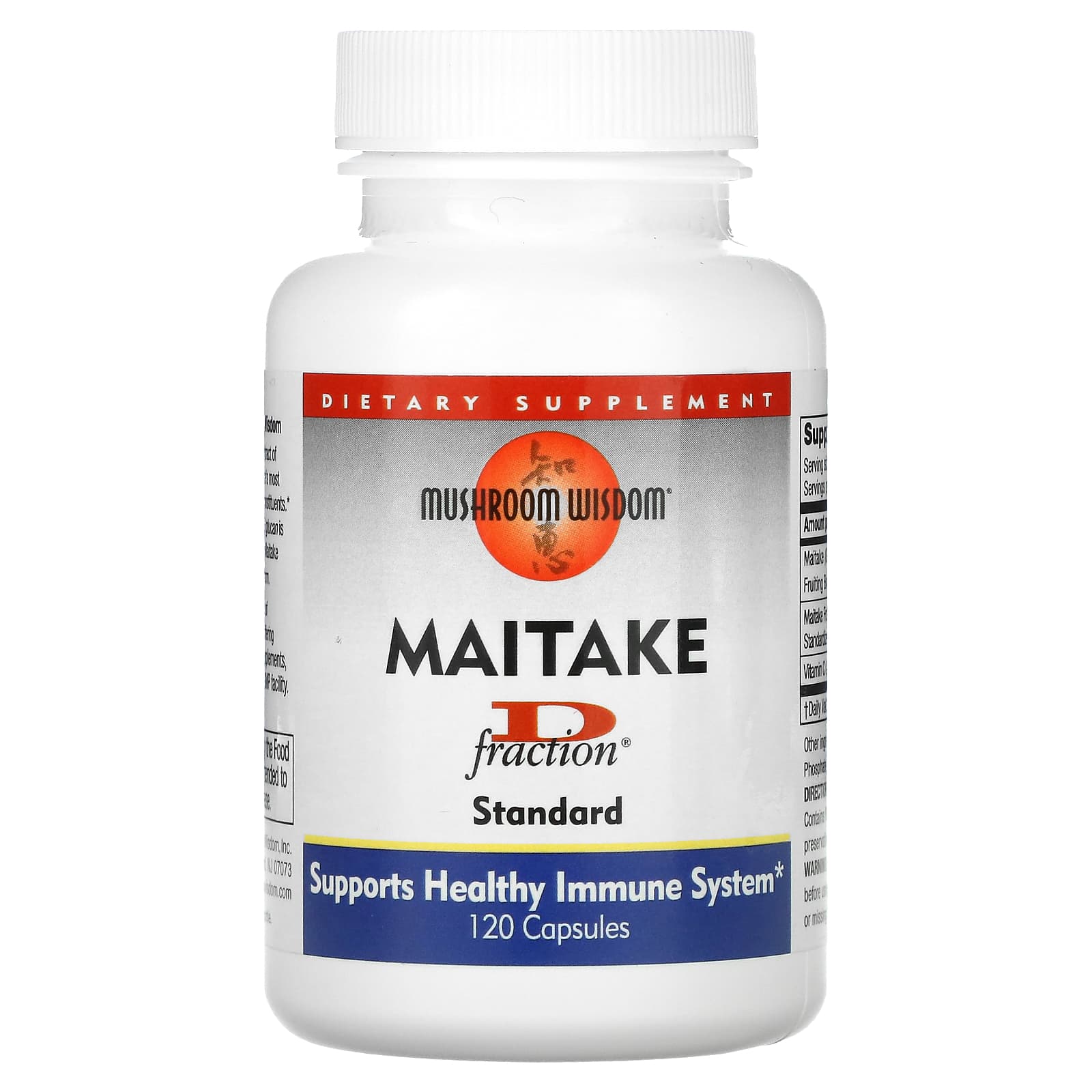 

Maitake D-Fraction, Standard, 120 Capsules