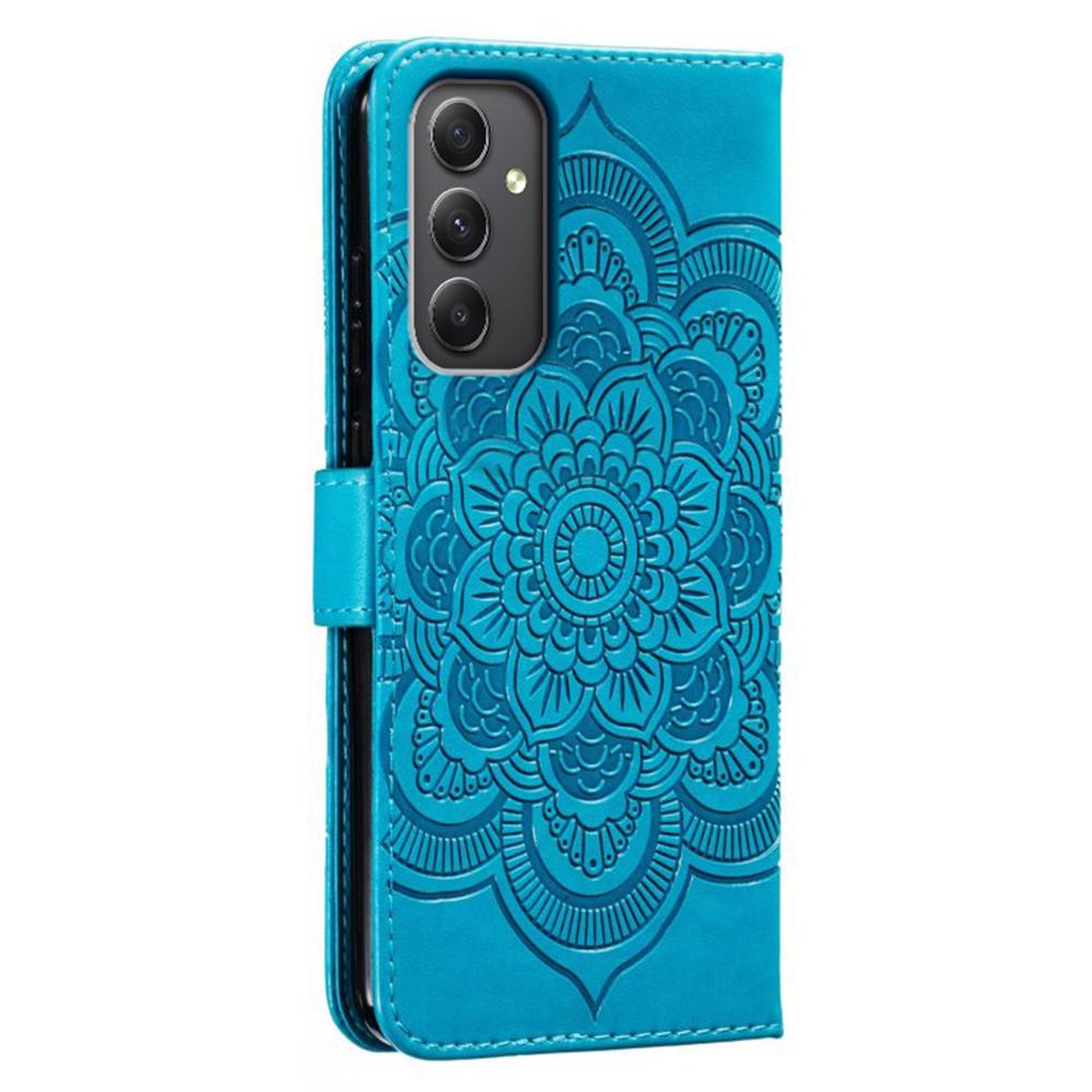 For Samsung Galaxy A17 5G/A26 5G/A16 5G/A16 4G Case PU Leather Mandala Imprinted Design Wallet Phone Cover